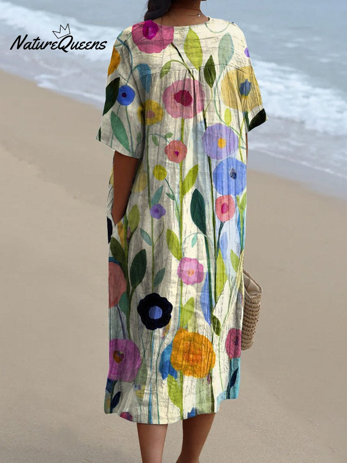 Aubane | Aquarel Bloemen Jurk