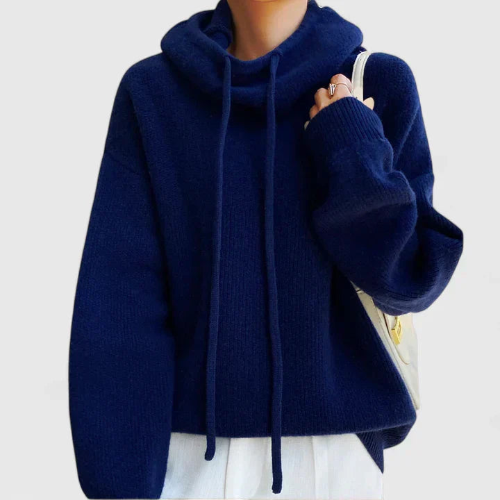 Marie | Cozy Trui met Hoge Col en Capuchon