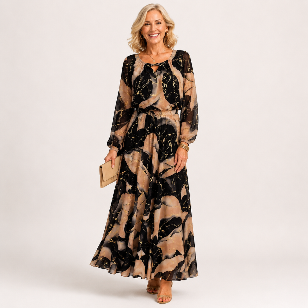 Veronica | Elegante maxi-jurk met bloemen
